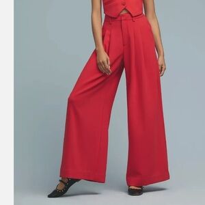 Maeve The Avery Wide Leg Pleated Pant